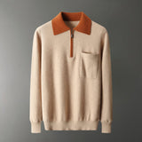 Weston - Cashmere Wool Zip Sweater - Hilltop Nord