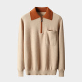 Weston - Cashmere Wool Zip Sweater - Hilltop Nord