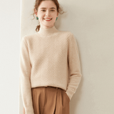 Arlo - Cashmere Wool Mock Neck Sweater - Hilltop Nord