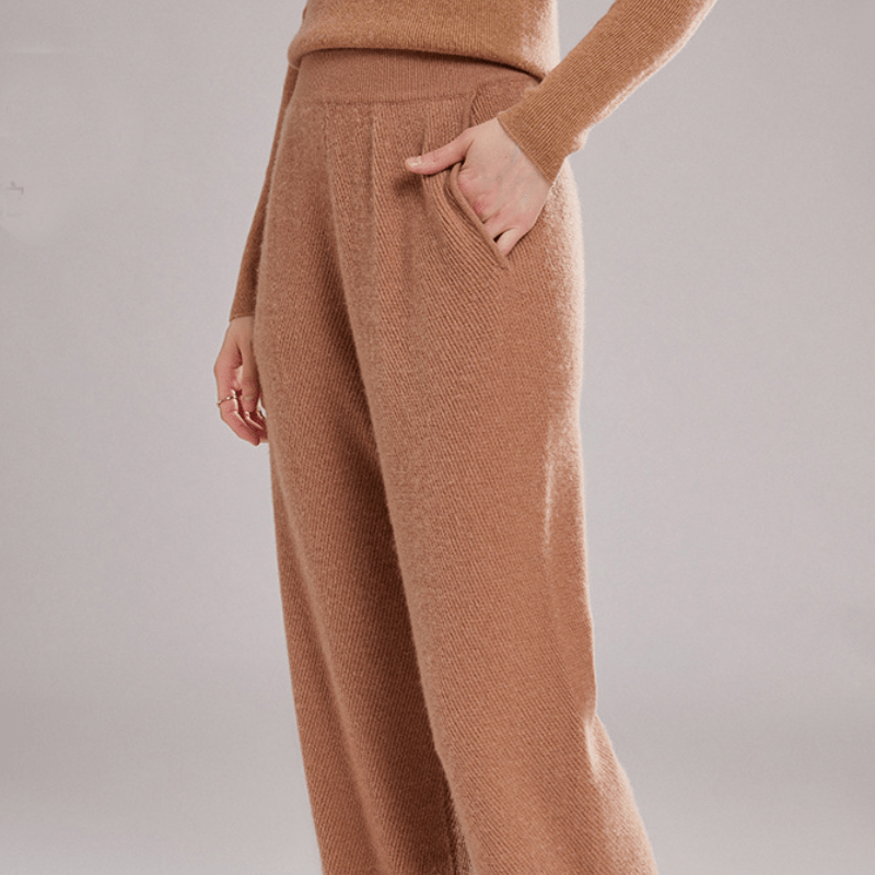 Haven - Cashmere Wool Wide - Leg Pants - Hilltop Nord