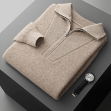 Westford - Cashmere Wool Half - Zip Sweater - Hilltop Nord