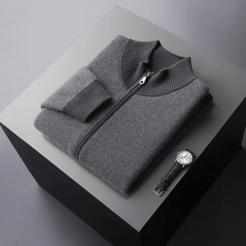 Sterling - Cashmere Wool Zip Jacket - Hilltop Nord