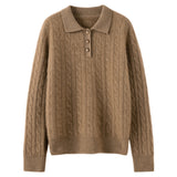 Mistloom – Cashmere Polo Sweater - Hilltop Nord