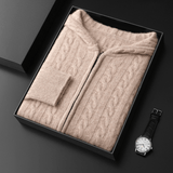 Bayridge - Cashmere Wool Cable Knit Hoodie - Hilltop Nord