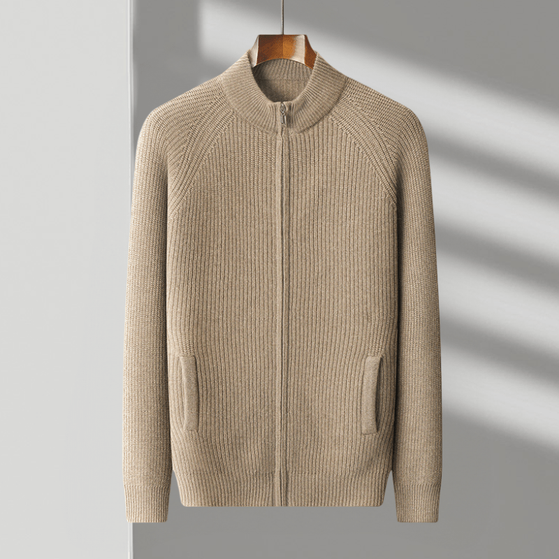 Northwood - Cashmere Wool Ribbed Jacket - Hilltop Nord