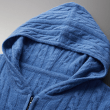 Bayridge - Cashmere Wool Cable Knit Hoodie - Hilltop Nord