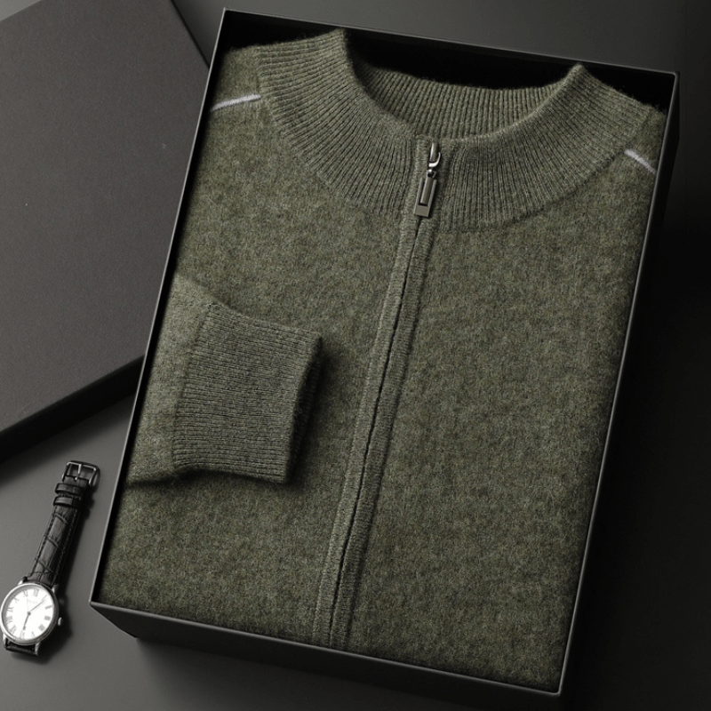 Ridgeway - Cashmere Wool Zip Jacket - Hilltop Nord