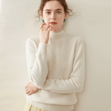 Arlo - Cashmere Wool Mock Neck Sweater - Hilltop Nord