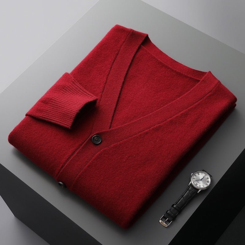 Daven – Wool Button - Up Cardigan - Hilltop Nord
