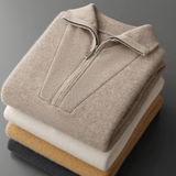 Westford - Cashmere Wool Half - Zip Sweater - Hilltop Nord
