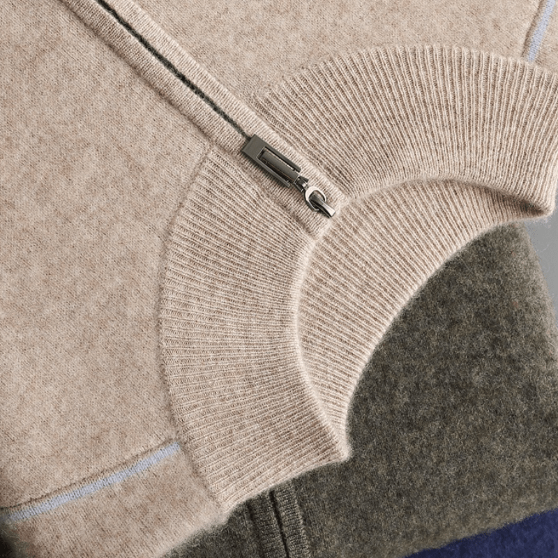 Ridgeway - Cashmere Wool Zip Jacket - Hilltop Nord