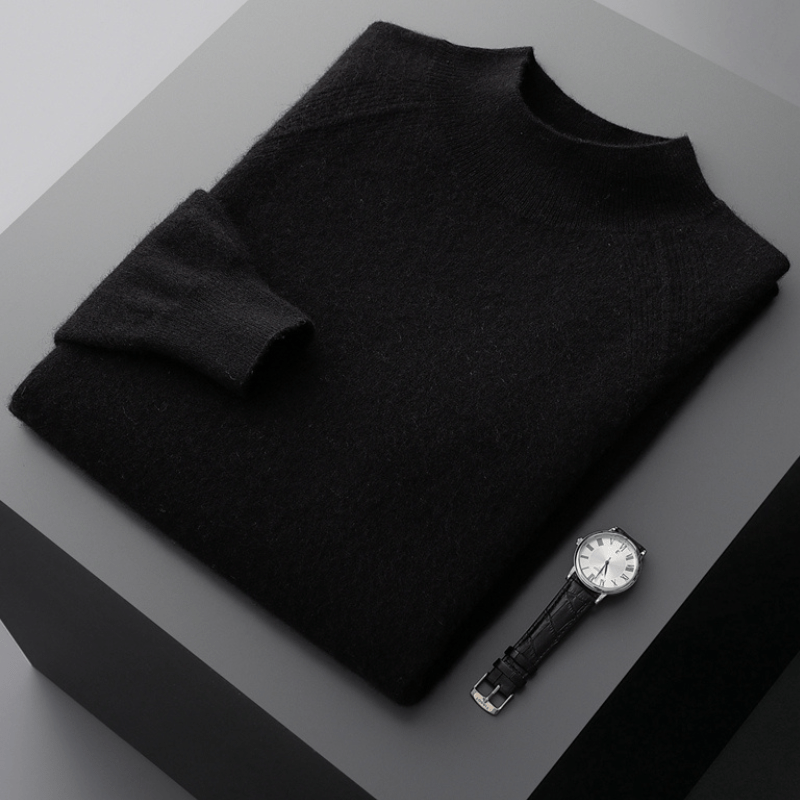 Rowan – Cashmere Wool Mock Neck Sweater - Hilltop Nord