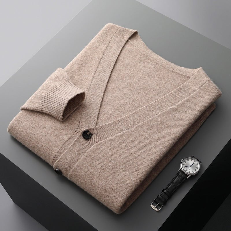 Daven – Wool Button - Up Cardigan - Hilltop Nord
