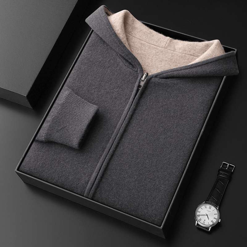 Atlas – Cashmere Wool Zip Hoodie - Hilltop Nord