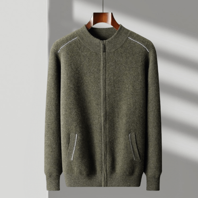 Ridgeway - Cashmere Wool Zip Jacket - Hilltop Nord