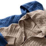 Bayridge - Cashmere Wool Cable Knit Hoodie - Hilltop Nord