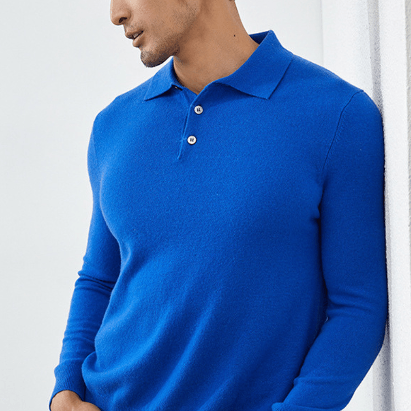 Atlas - Cashmere Polo Sweater - Hilltop Nord