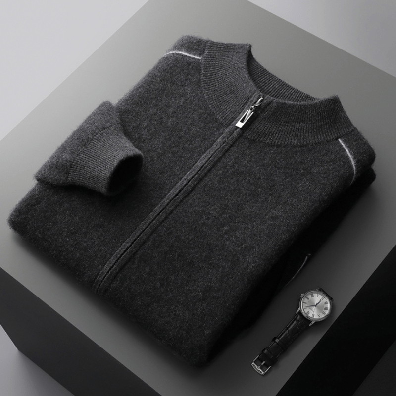Ridgeway - Cashmere Wool Zip Jacket - Hilltop Nord
