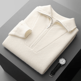 Westford - Cashmere Wool Half - Zip Sweater - Hilltop Nord
