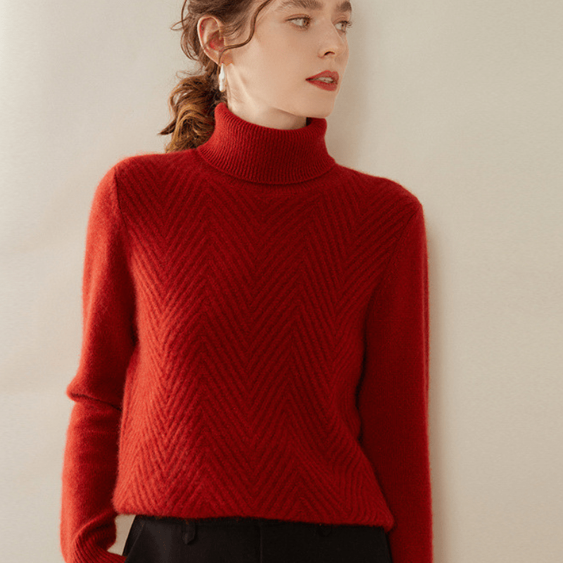 Arlo - Cashmere Wool Mock Neck Sweater - Hilltop Nord