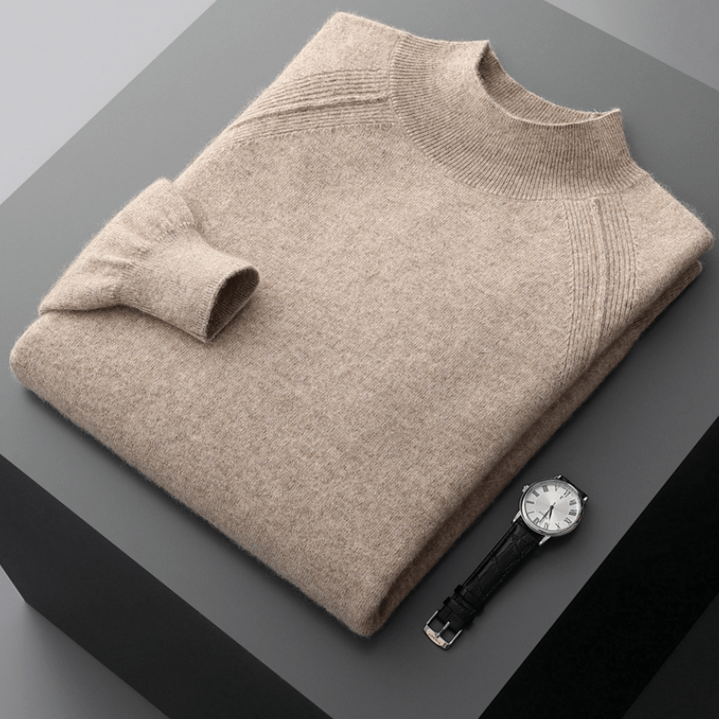 Rowan – Cashmere Wool Mock Neck Sweater - Hilltop Nord