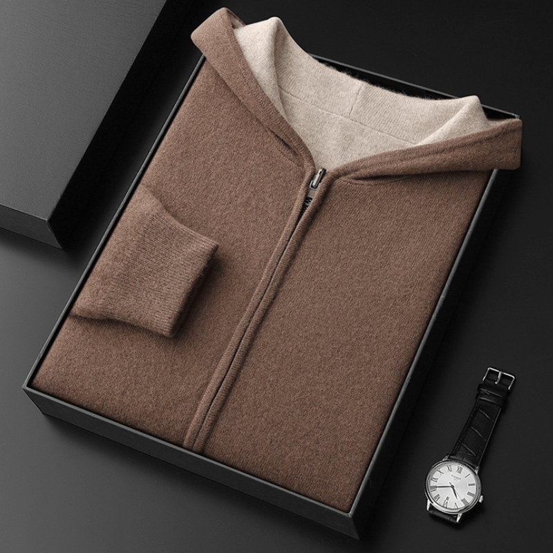 Atlas – Cashmere Wool Zip Hoodie - Hilltop Nord