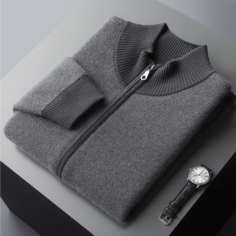 Sterling - Cashmere Wool Zip Jacket - Hilltop Nord