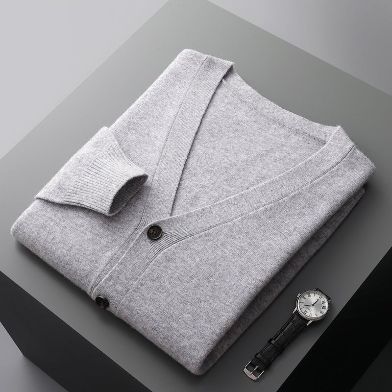 Daven – Wool Button - Up Cardigan - Hilltop Nord