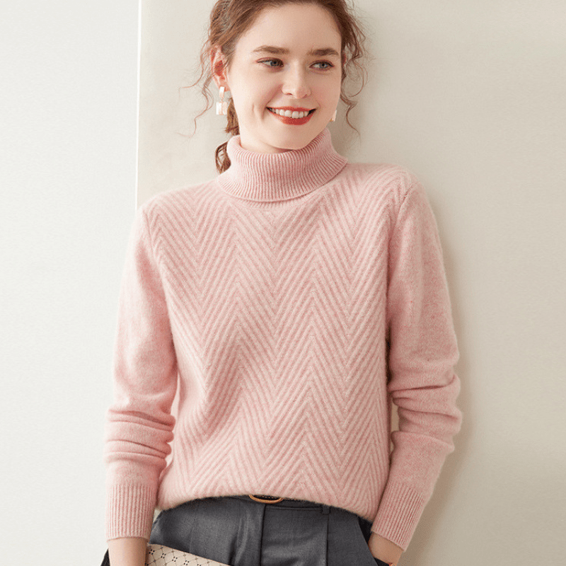 Arlo - Cashmere Wool Mock Neck Sweater - Hilltop Nord