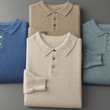 Orion – Cashmere Wool Knit Polo - Hilltop Nord