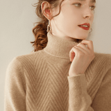 Arlo - Cashmere Wool Mock Neck Sweater - Hilltop Nord