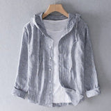Lumen – Cotton Hooded Shirt