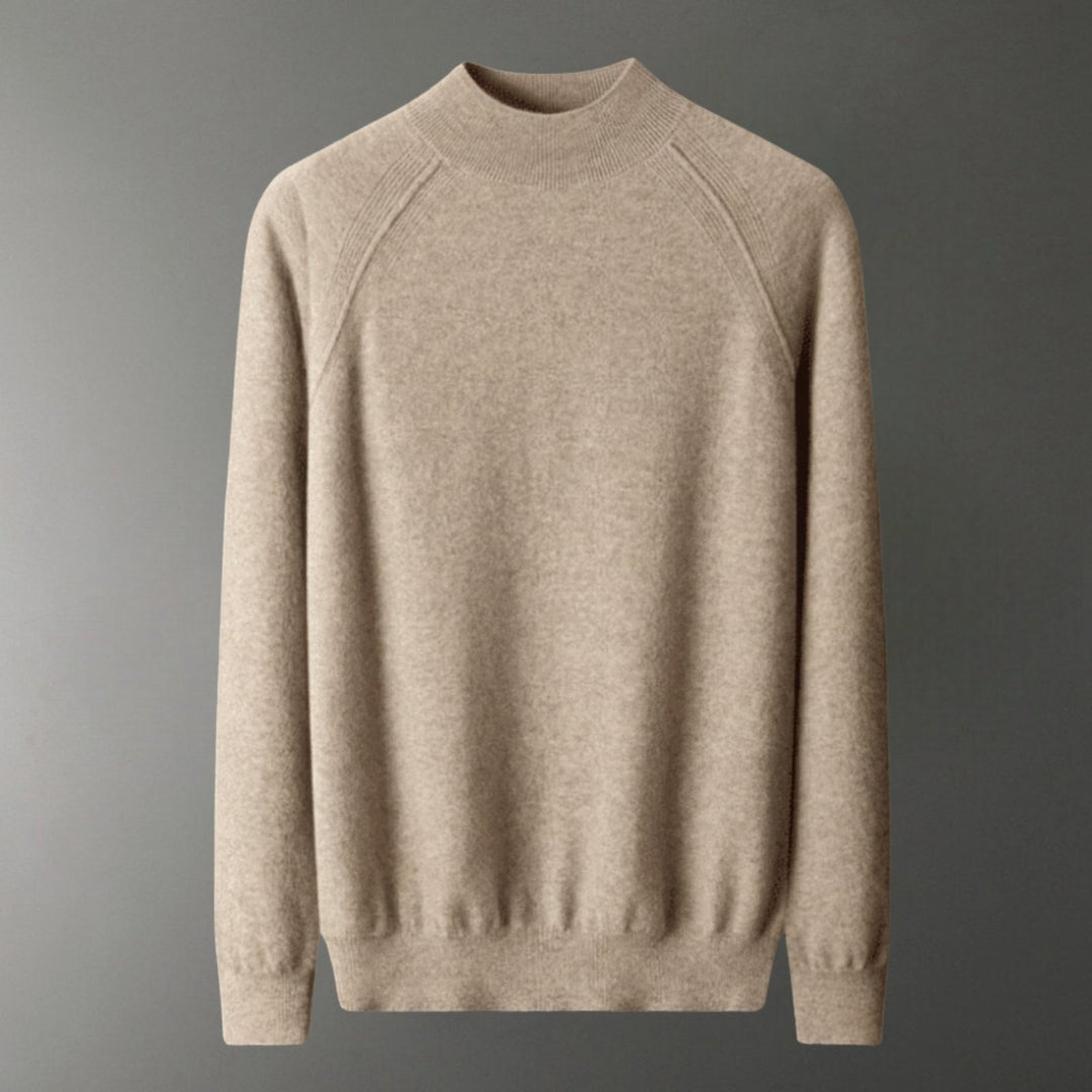Rowan – Cashmere Wool Mock Neck Sweater - Hilltop Nord