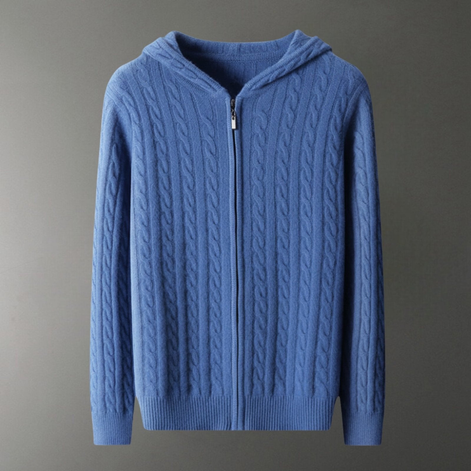 Bayridge - Cashmere Wool Cable Knit Hoodie - Hilltop Nord