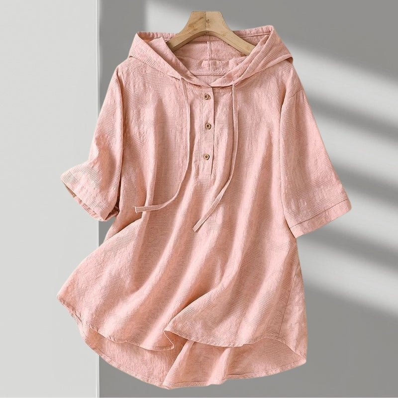 Virelle – Linen Blouse Hoodie