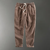 Rivo – Ramie Cropped Pants - Hilltop Nord