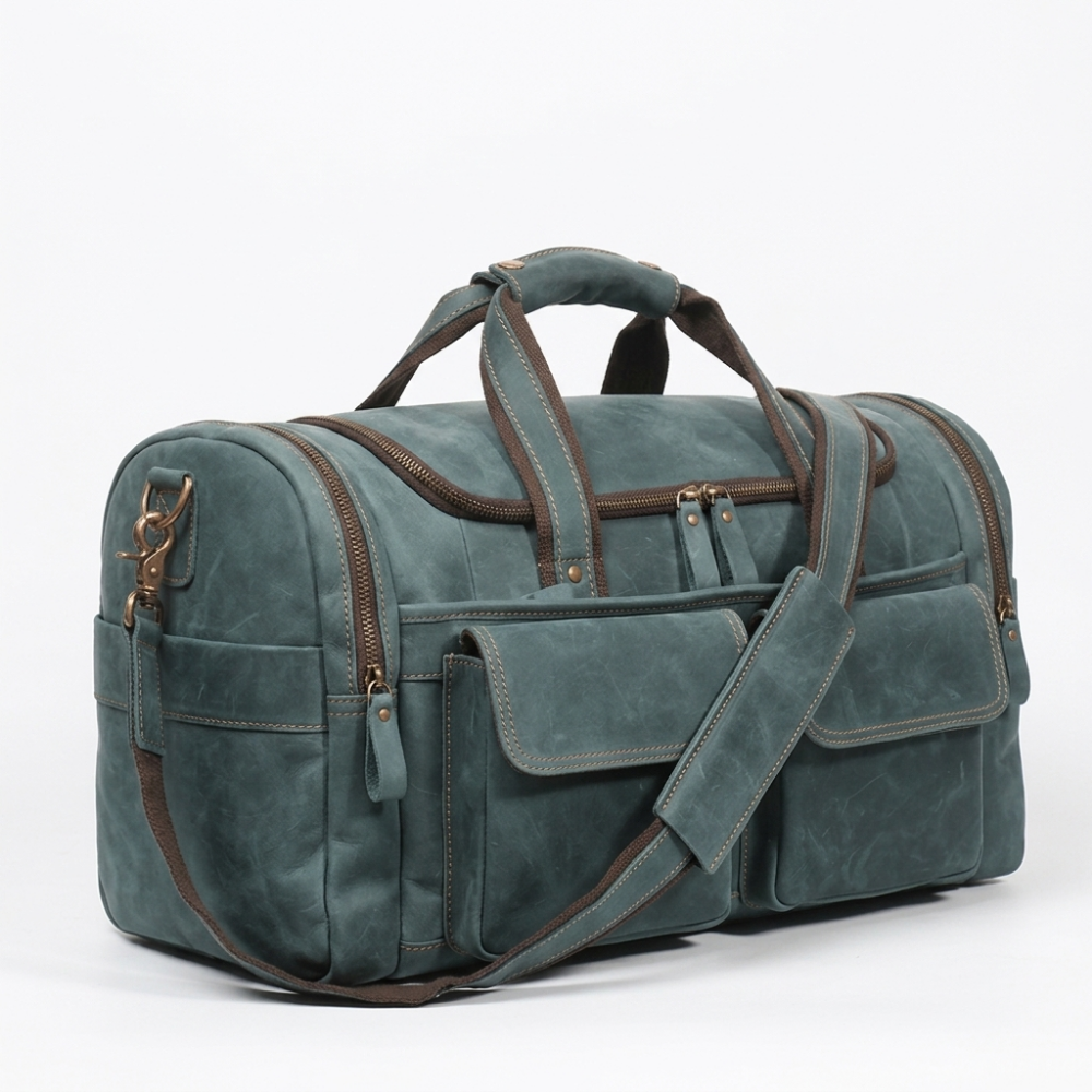 Outrider – Leather Bag — Blue