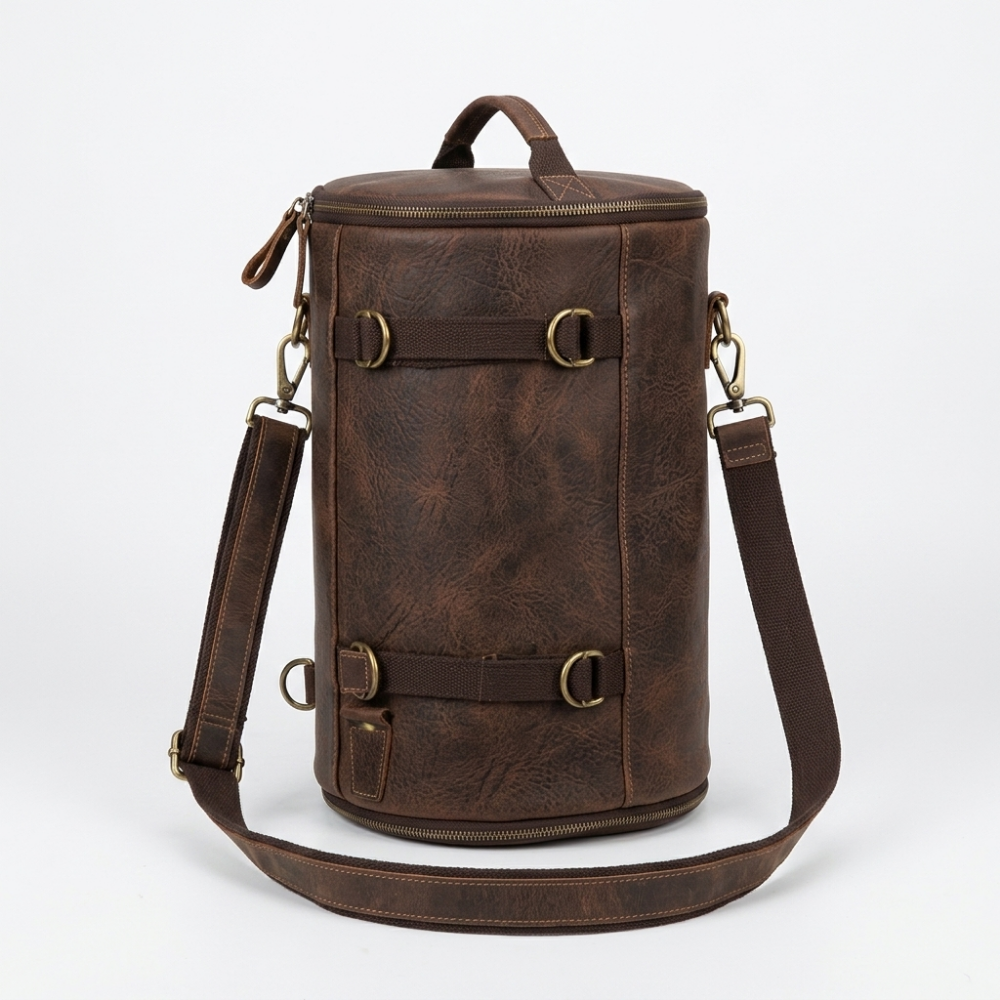 Northhaul – Leather Backpack — Dark Brown