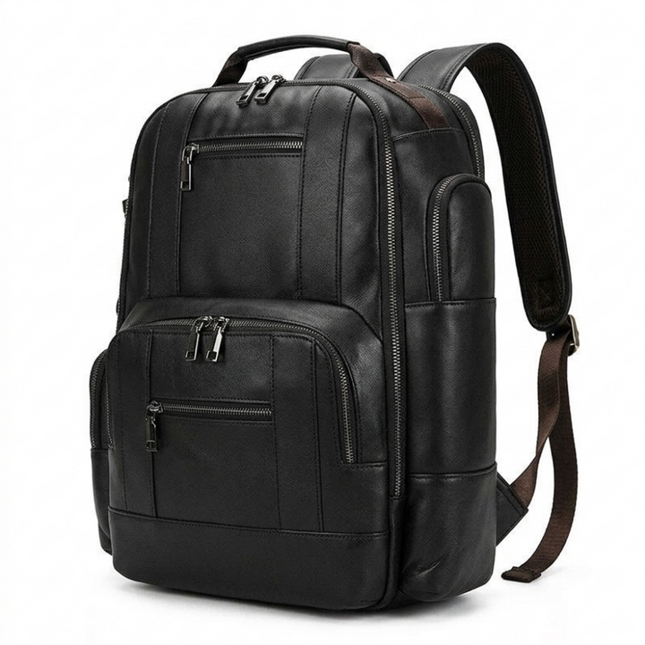 Overland – Leather Backpack — Black