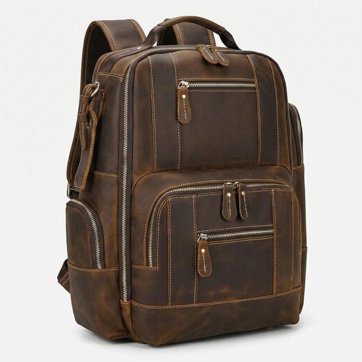 Overland – Leather Backpack — Brown