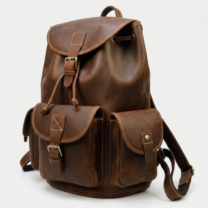 Whitlock – Leather Backpack — Brown