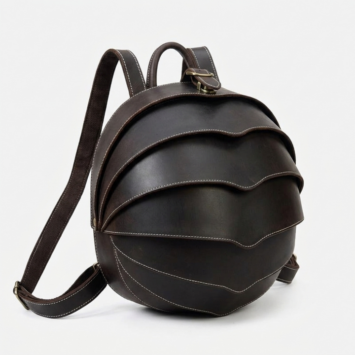 Stonearc – Leather Backpack — Black