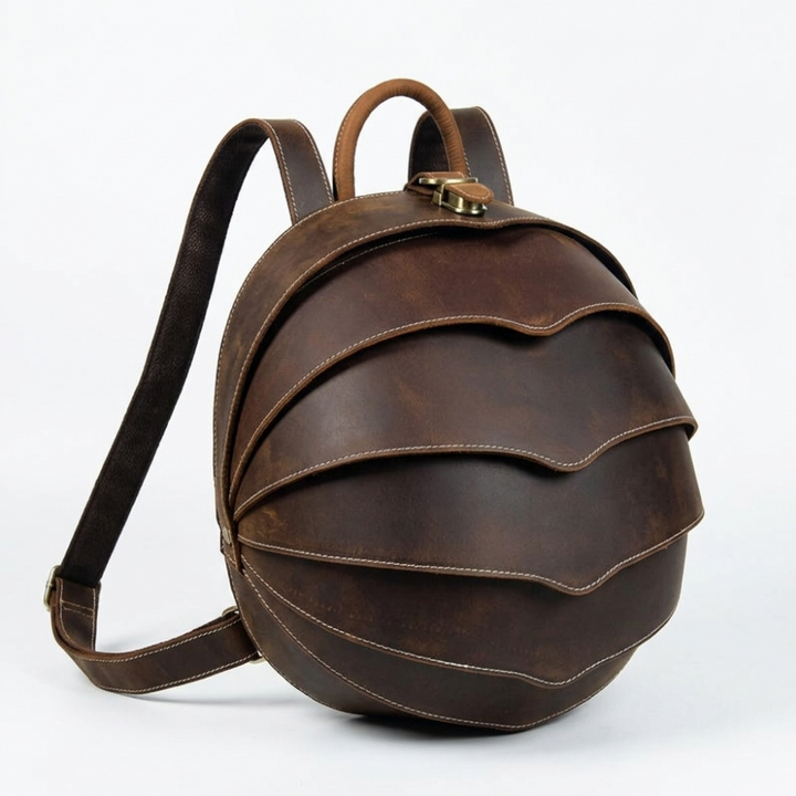 Stonearc – Leather Backpack — Brown