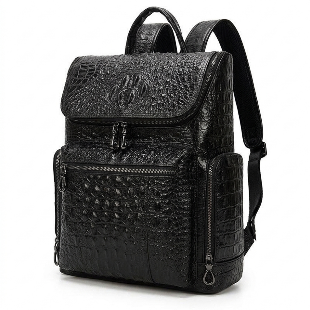 Blackreach – Leather Backpack — Black