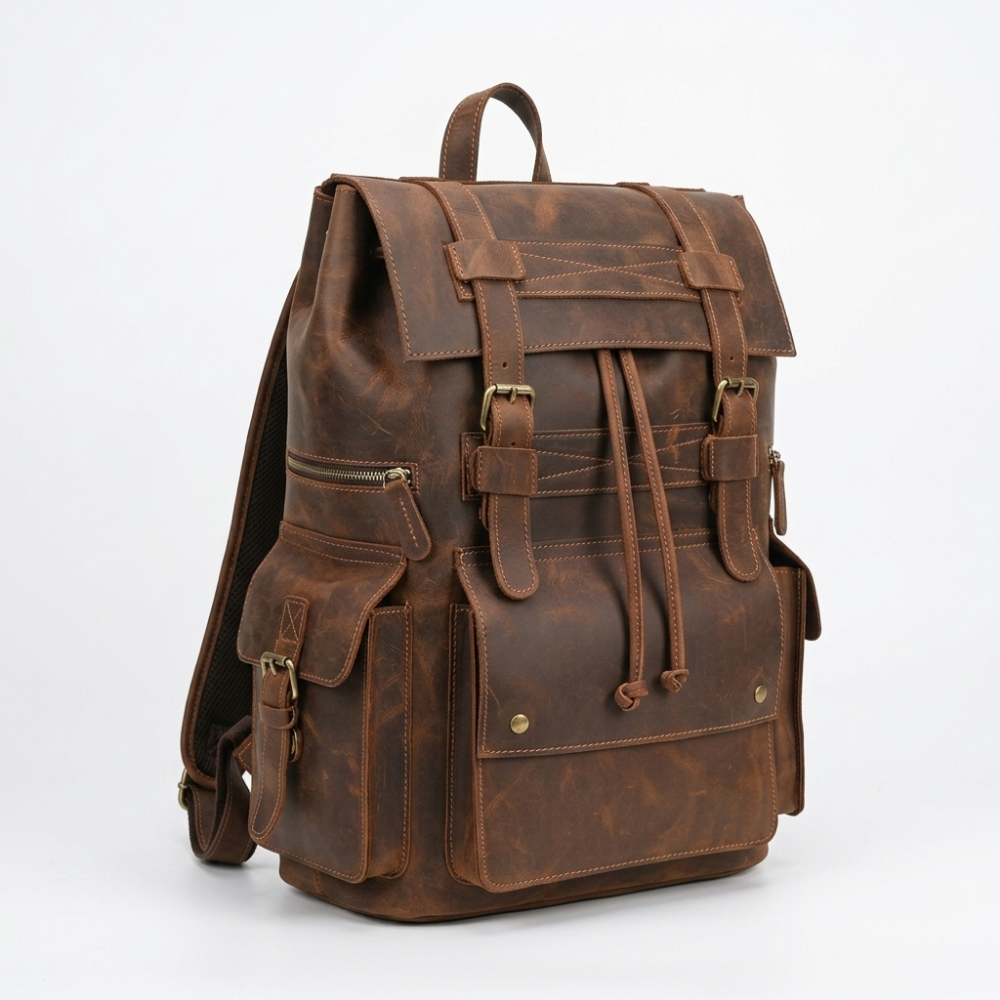 Ridgeborne – Leather Backpack