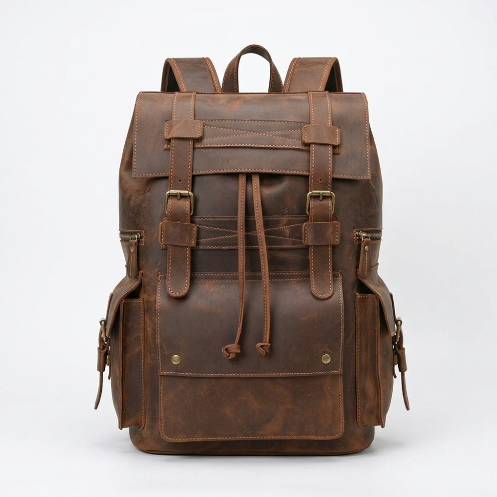 Ridgeborne – Leather Backpack