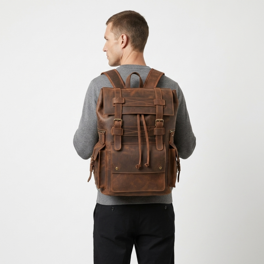 Ridgeborne – Leather Backpack