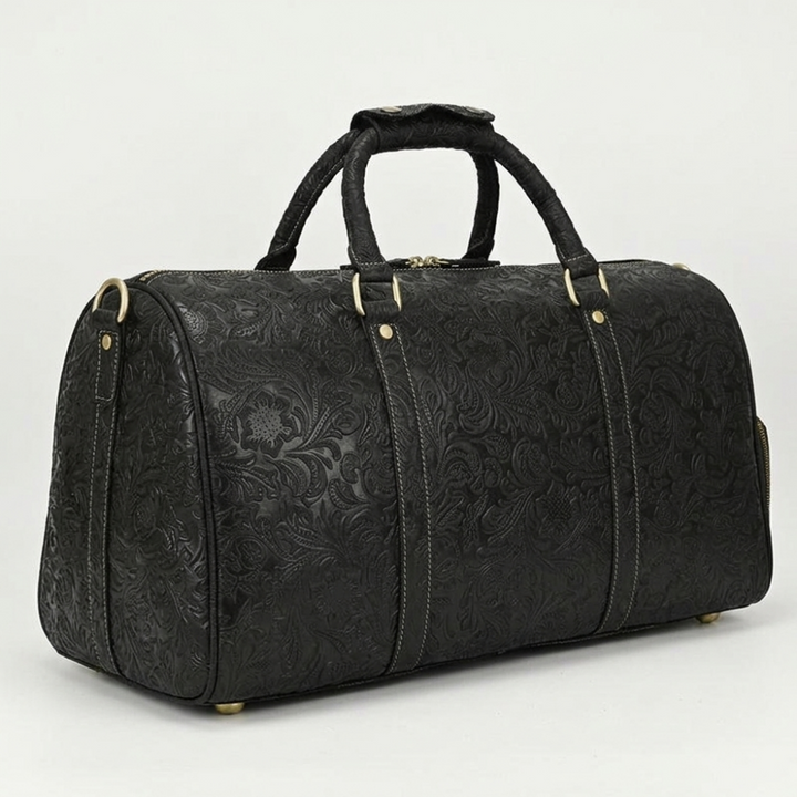 Roadwell – Leather Bag — Embossed Black