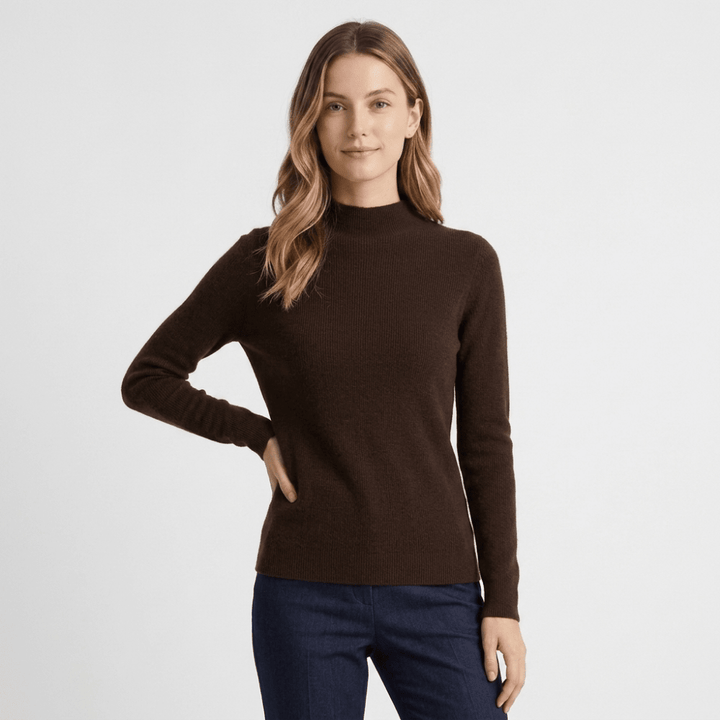 Caelum – Cashmere Mock Neck Sweater - Hilltop Nord