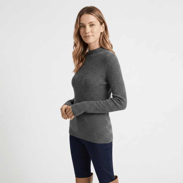 Caelum – Cashmere Mock Neck Sweater - Hilltop Nord